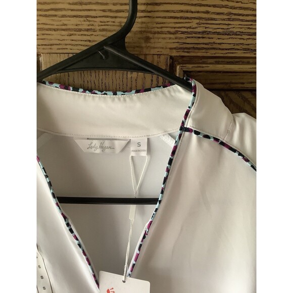 NWT Lady Hagan Quarter Zip White Golf Pullover Size S - Picture 3 of 6